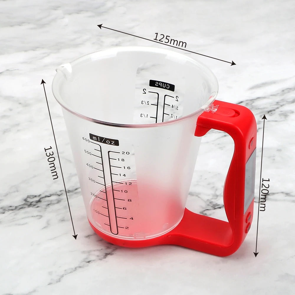 Electronic measuring cup